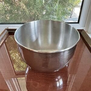 Vintage General Electric Stainless Steel Mixing Bowl — Made in USA